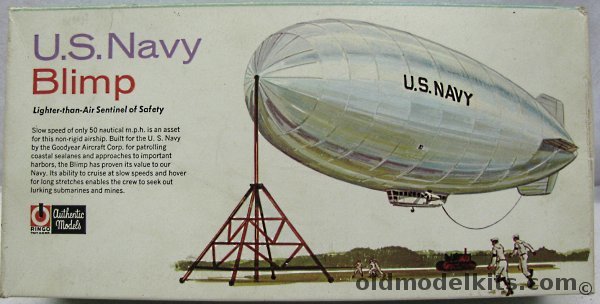 ITC 1/330 US Navy Blimp - with Mooring Mast / Tractor / Ground Crew and Base, C-551-100 plastic model kit